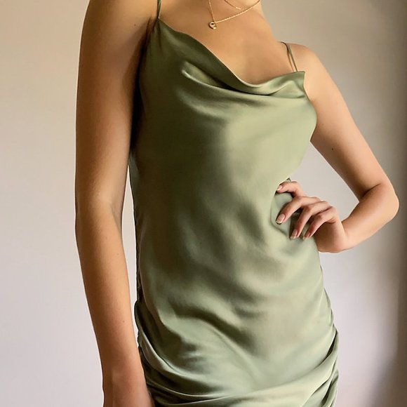 Wilfred only ruched slip dress - Picture 1 of 16